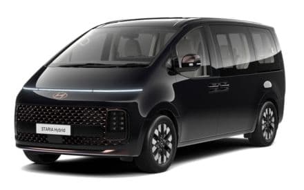 Hyundai STARIA 7 koltuklu Signature siyah renkte.