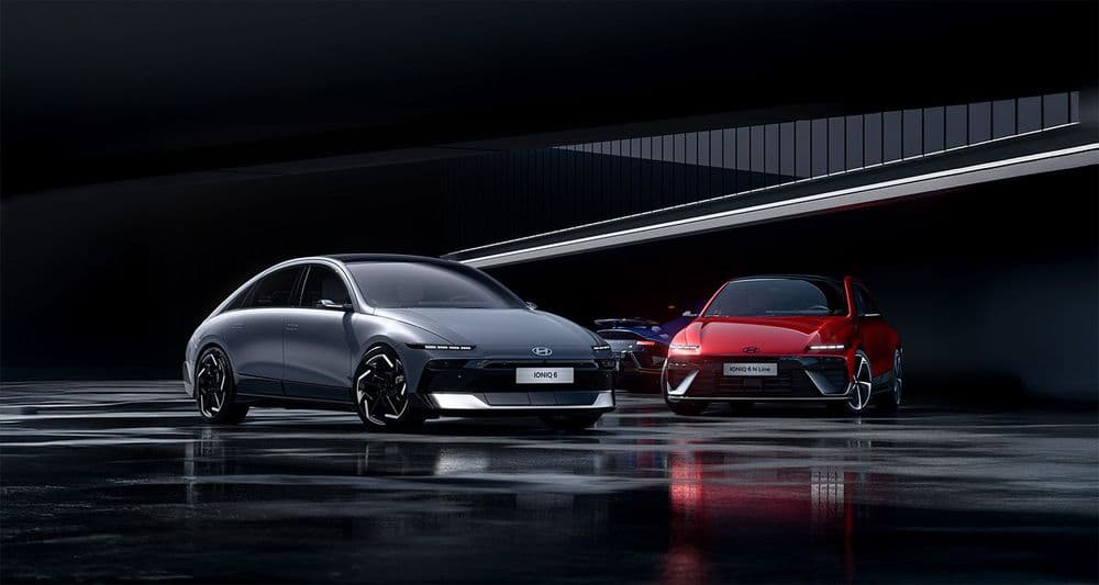 Hyundai IONIQ 6 Nline en rojo